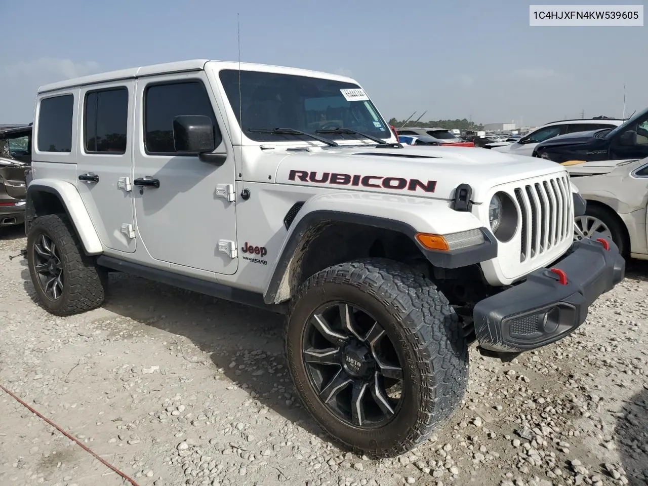 1C4HJXFN4KW539605 2019 Jeep Wrangler Unlimited Rubicon