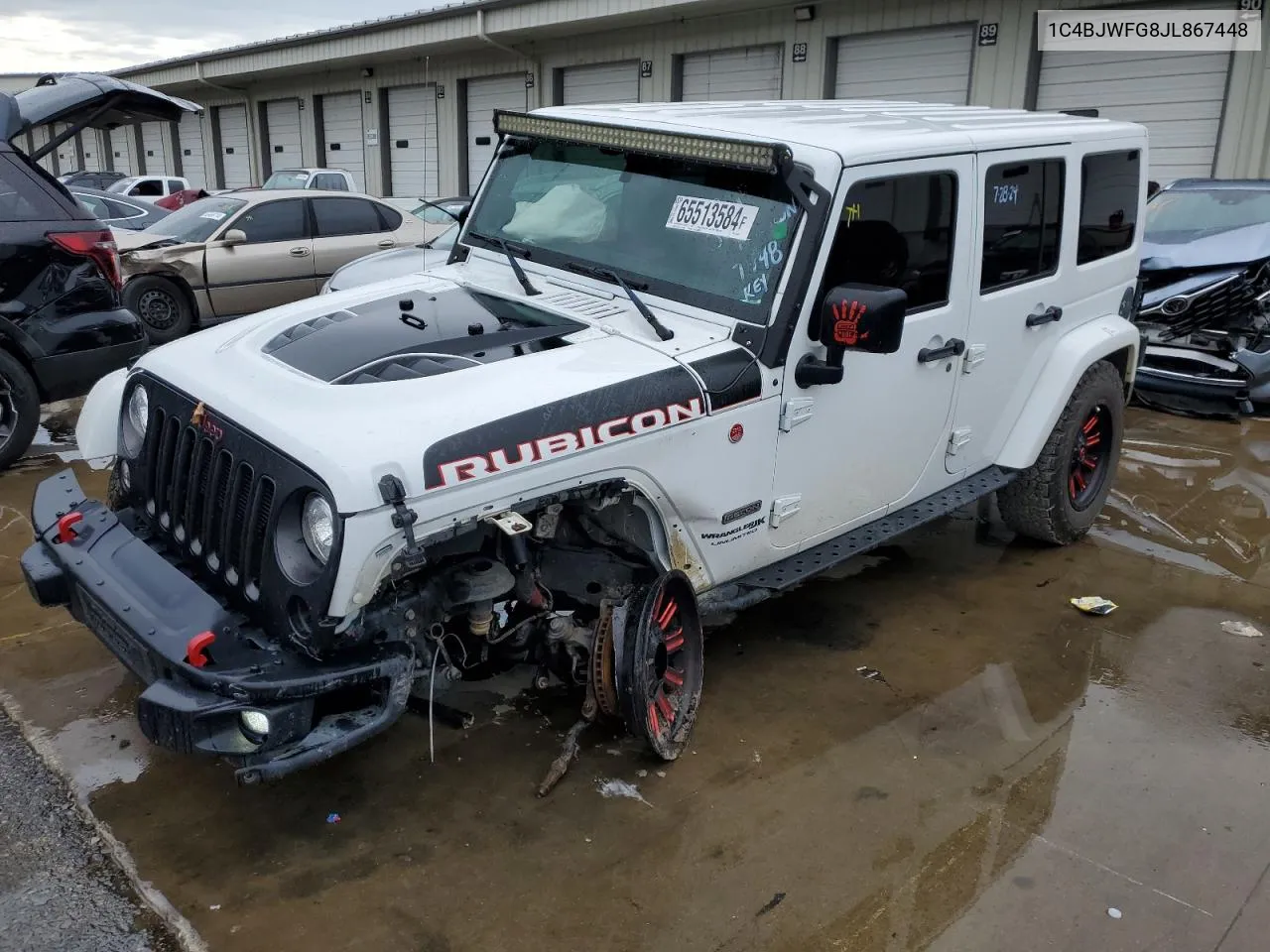 1C4BJWFG8JL867448 2019 Jeep Wrangler Unlimited Rubicon