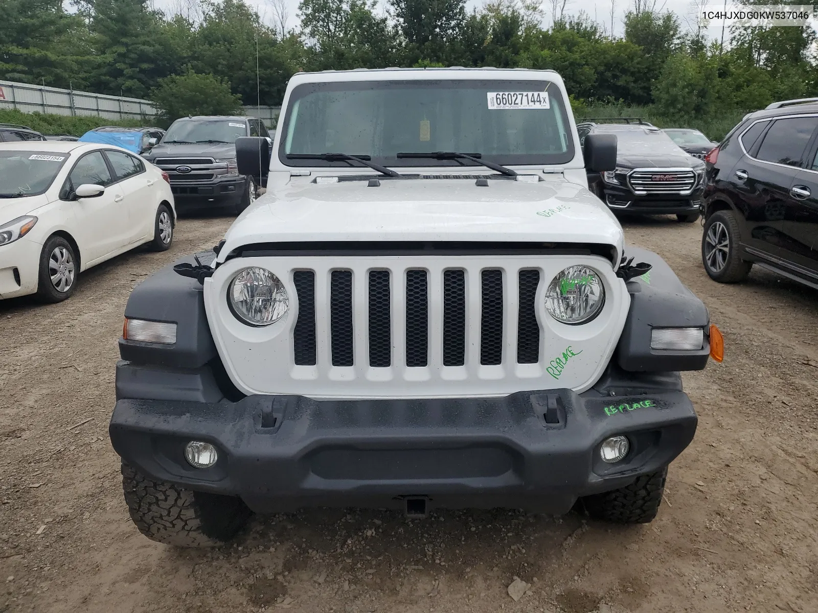 2019 Jeep Wrangler Unlimited Sport VIN: 1C4HJXDG0KW537046 Lot: 66027144