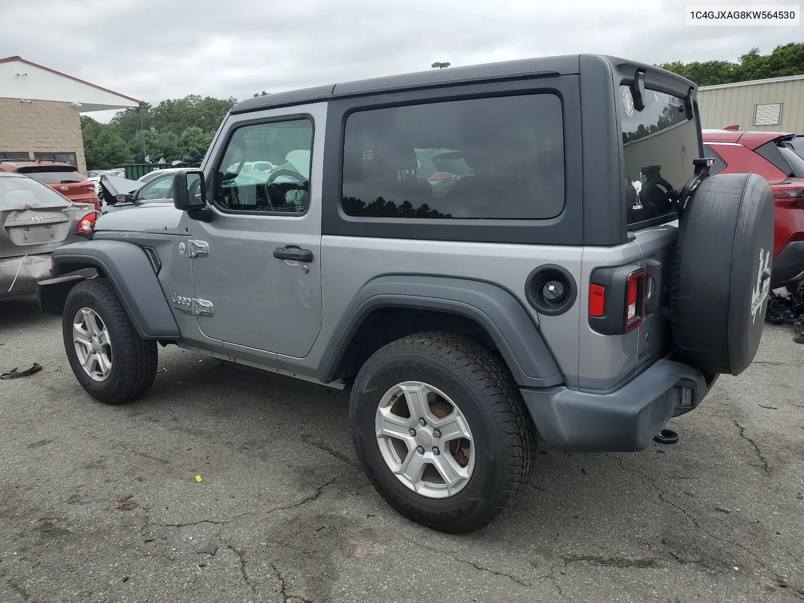 1C4GJXAG8KW564530 2019 Jeep Wrangler Sport