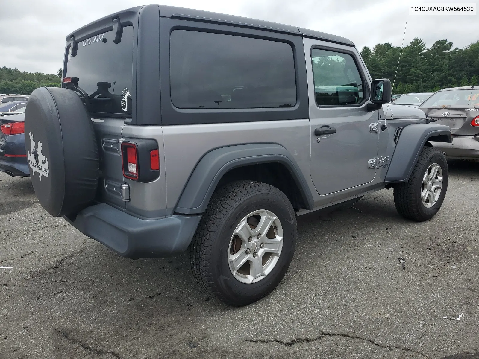 1C4GJXAG8KW564530 2019 Jeep Wrangler Sport