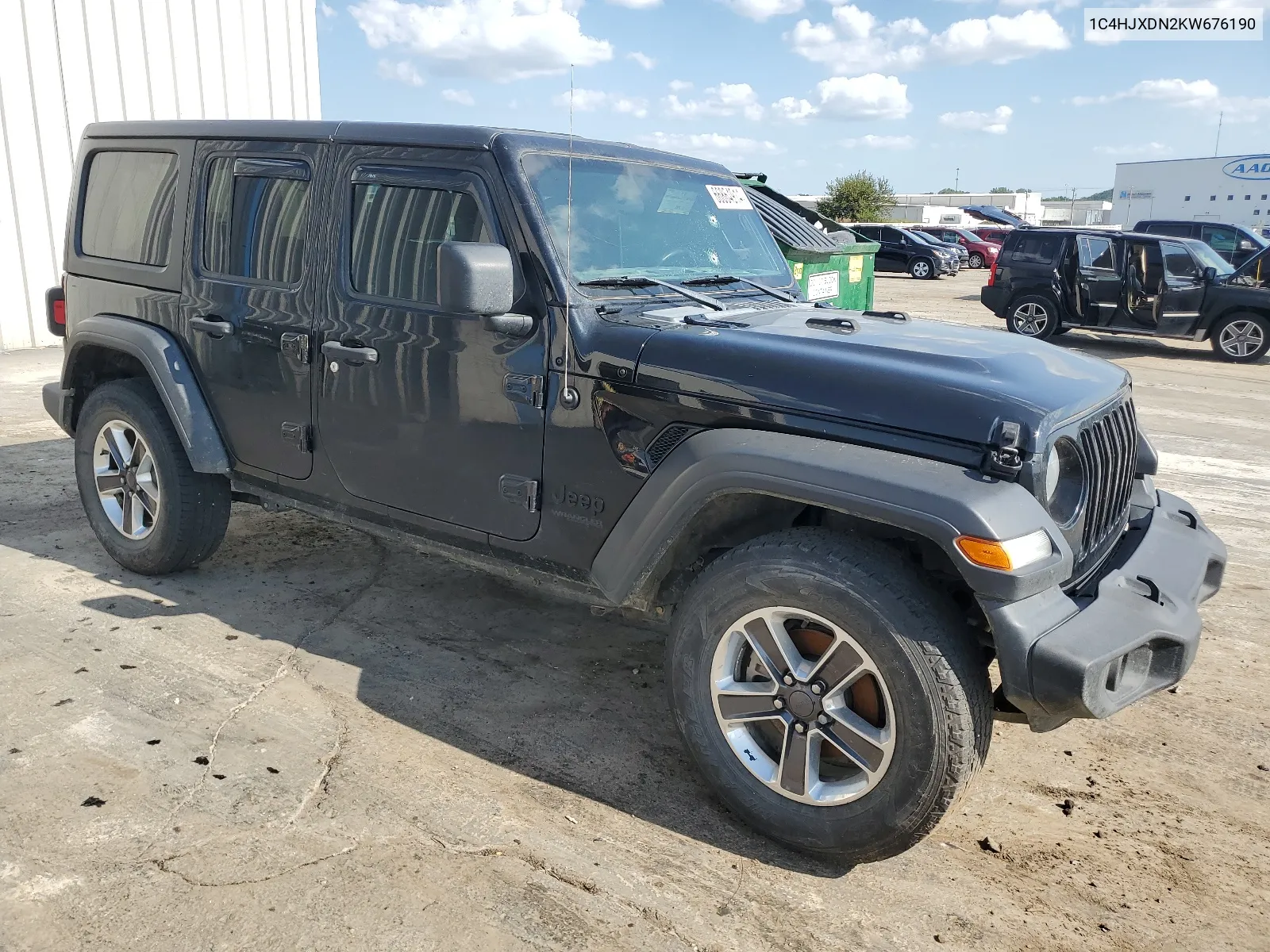 2019 Jeep Wrangler Unlimited Sport VIN: 1C4HJXDN2KW676190 Lot: 66864914