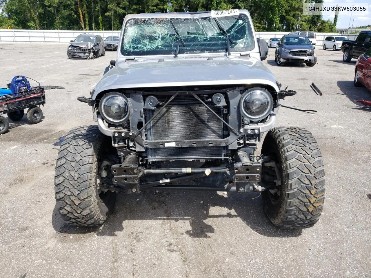 2019 Jeep Wrangler Unlimited Sport VIN: 1C4HJXDG3KW603055 Lot: 66967244