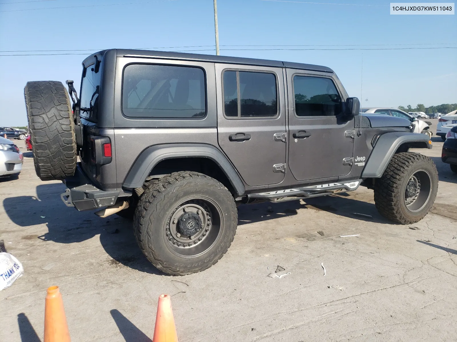 2019 Jeep Wrangler Unlimited Sport VIN: 1C4HJXDG7KW511043 Lot: 67422174