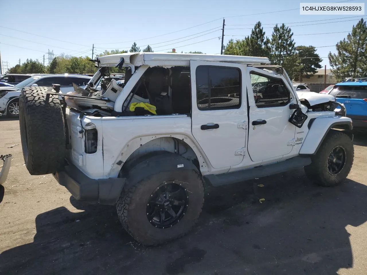 2019 Jeep Wrangler Unlimited Sahara VIN: 1C4HJXEG8KW528593 Lot: 67519834