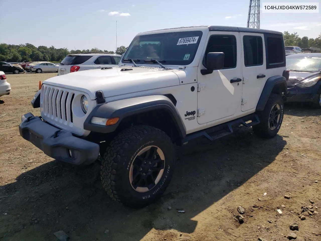 1C4HJXDG4KW572589 2019 Jeep Wrangler Unlimited Sport