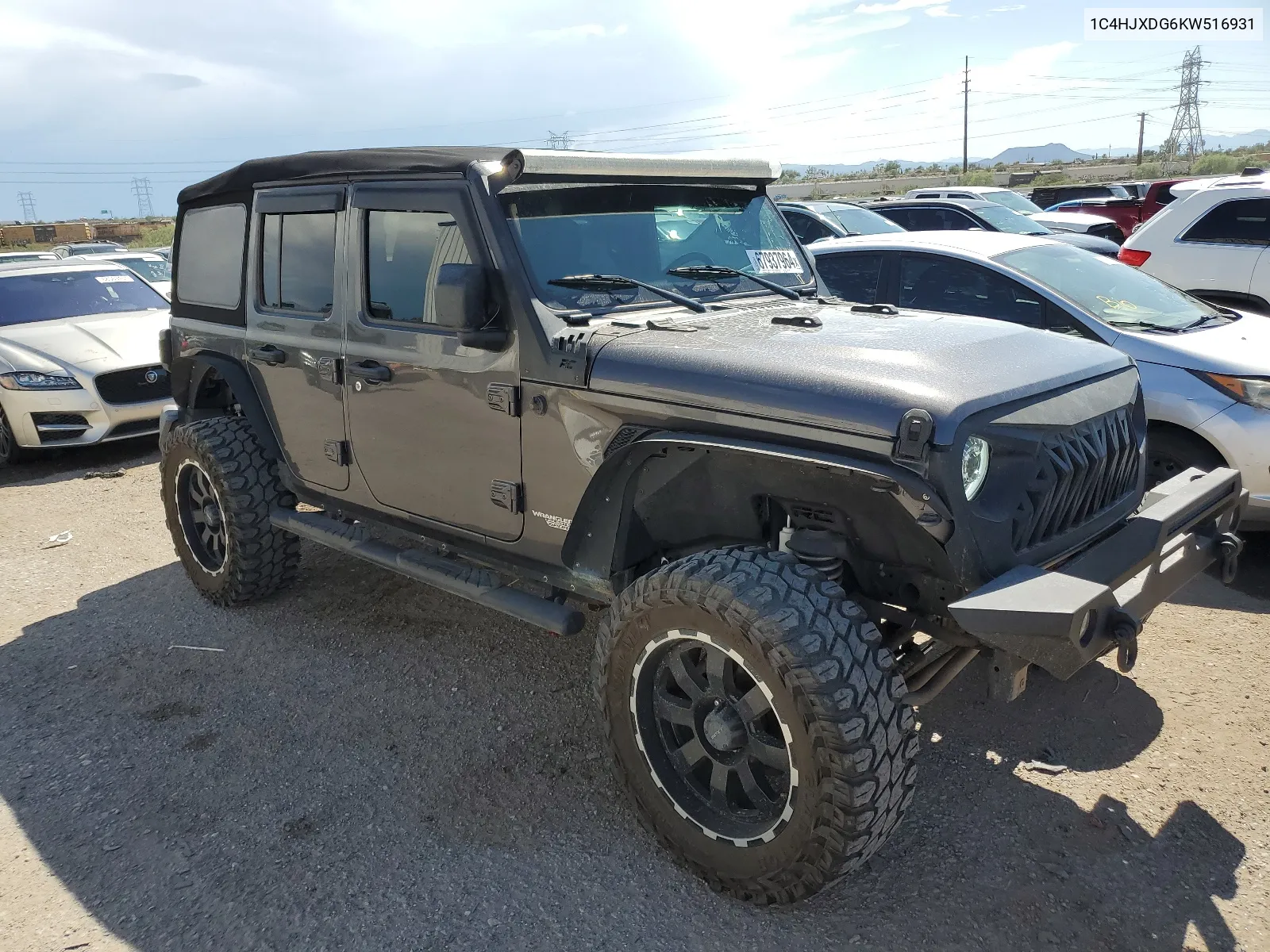 2019 Jeep Wrangler Unlimited Sport VIN: 1C4HJXDG6KW516931 Lot: 67937964