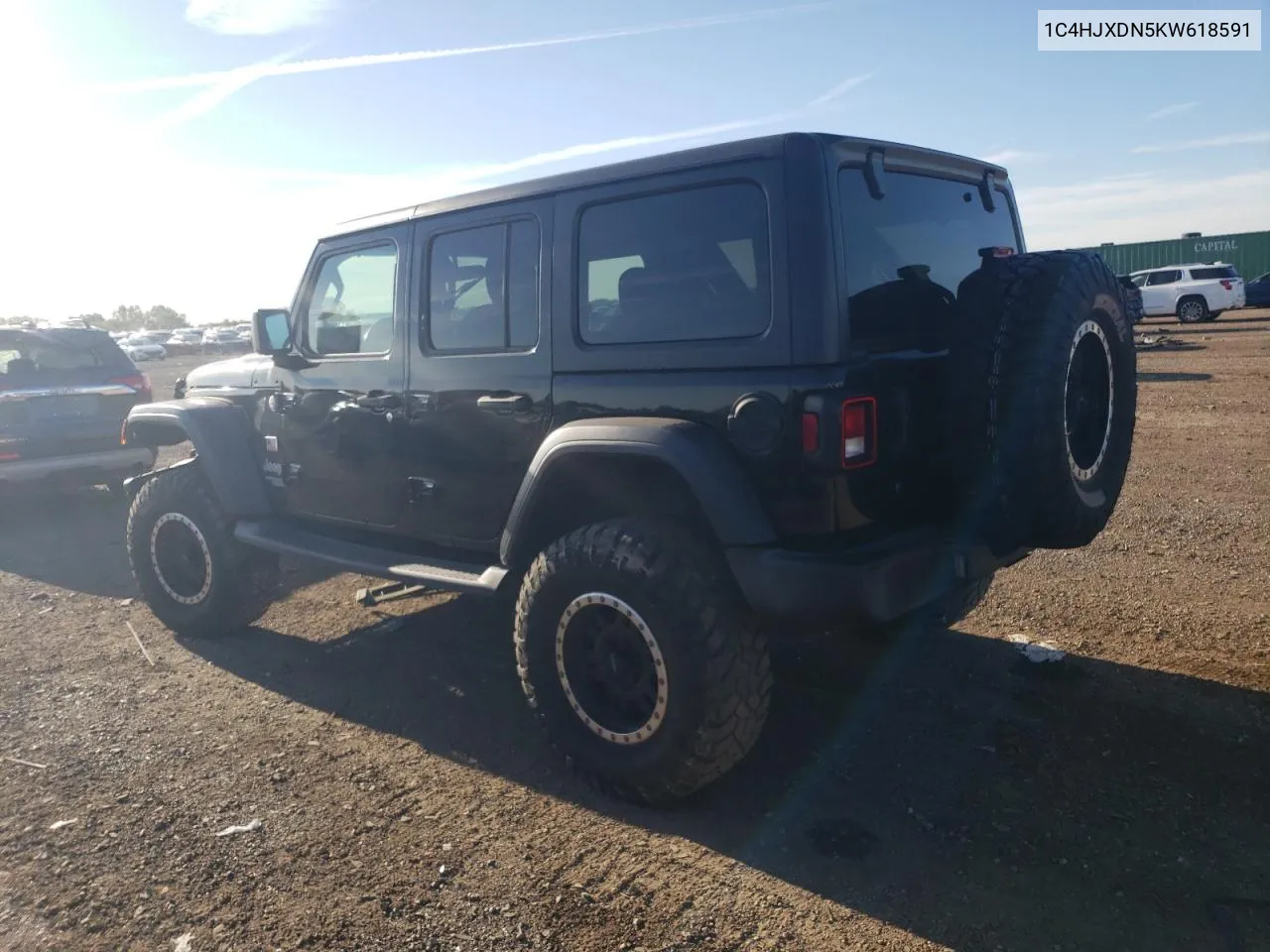 2019 Jeep Wrangler Unlimited Sport VIN: 1C4HJXDN5KW618591 Lot: 68244254