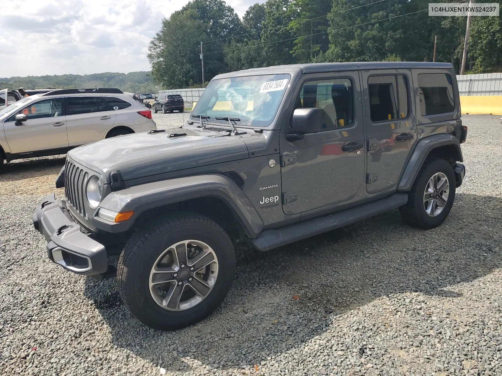 2019 Jeep Wrangler Unlimited Sahara VIN: 1C4HJXEN1KW524237 Lot: 68347504