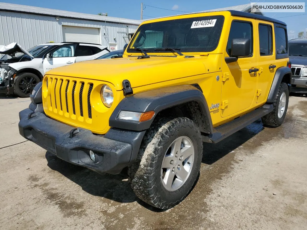 2019 Jeep Wrangler Unlimited Sport VIN: 1C4HJXDG8KW506630 Lot: 68742094