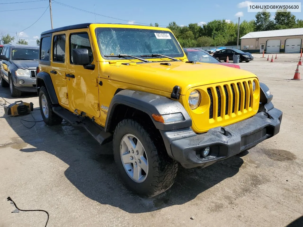 2019 Jeep Wrangler Unlimited Sport VIN: 1C4HJXDG8KW506630 Lot: 68742094