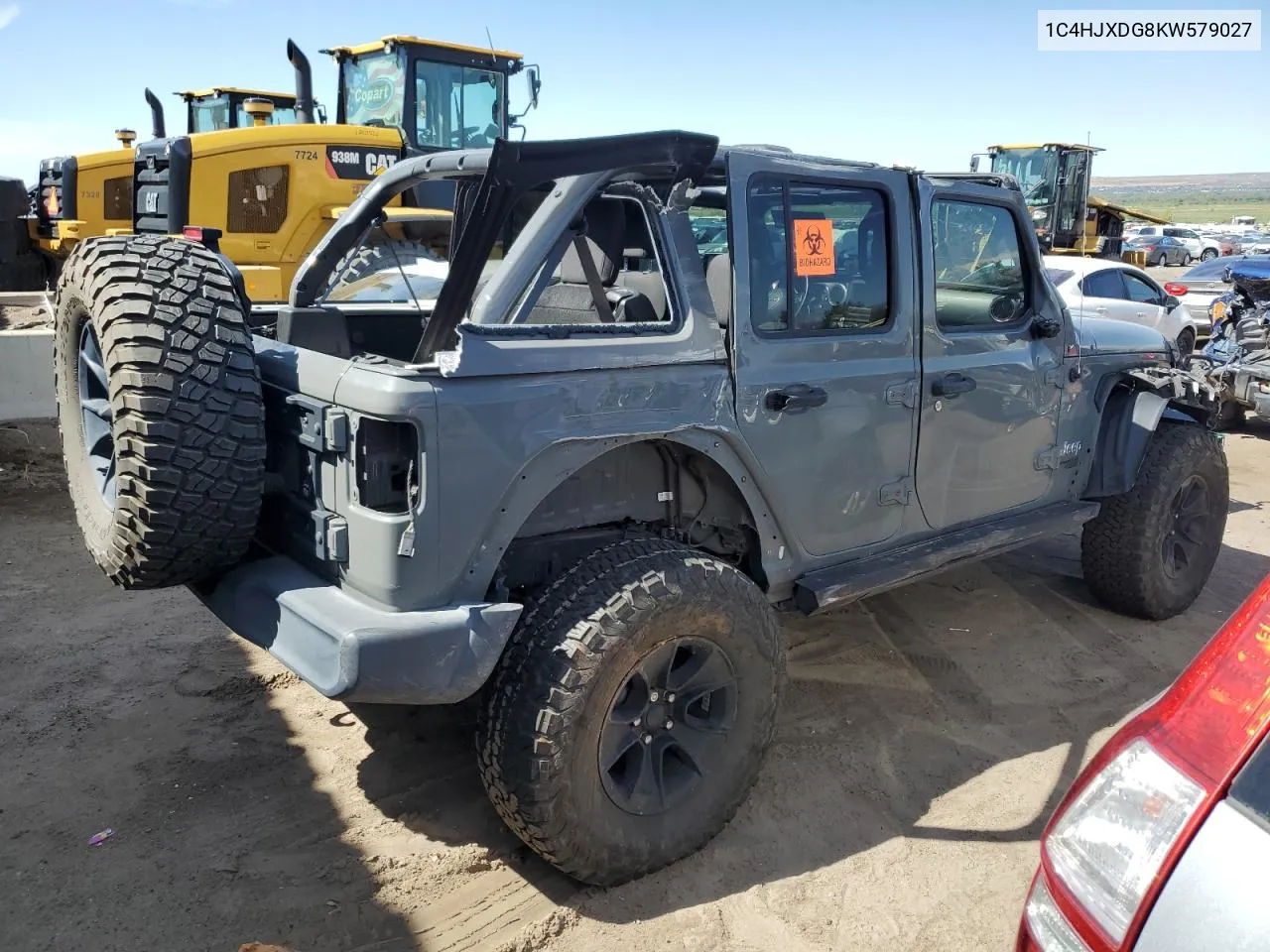 2019 Jeep Wrangler Unlimited Sport VIN: 1C4HJXDG8KW579027 Lot: 68836764