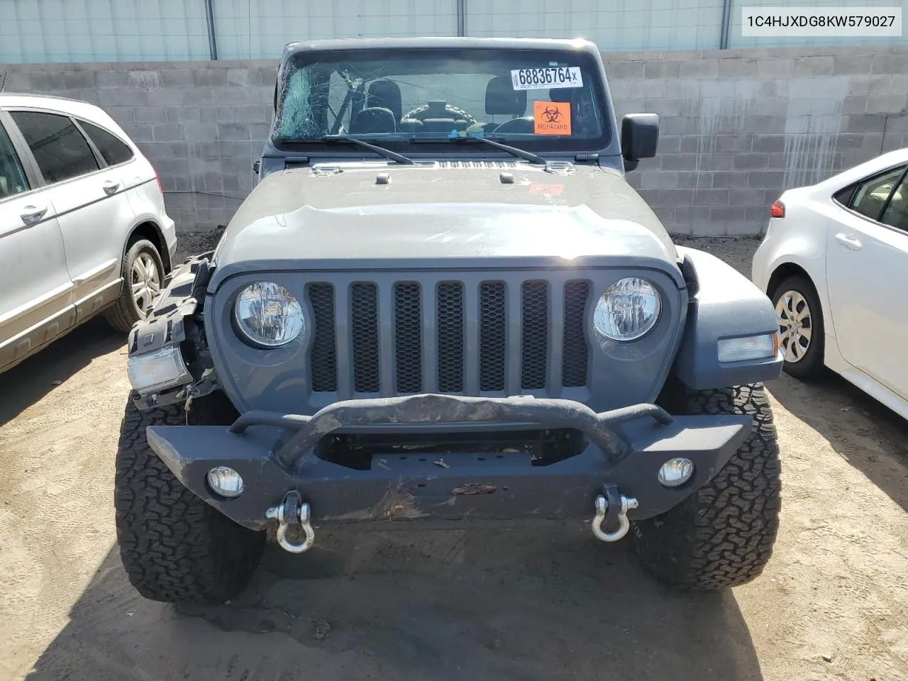 2019 Jeep Wrangler Unlimited Sport VIN: 1C4HJXDG8KW579027 Lot: 68836764