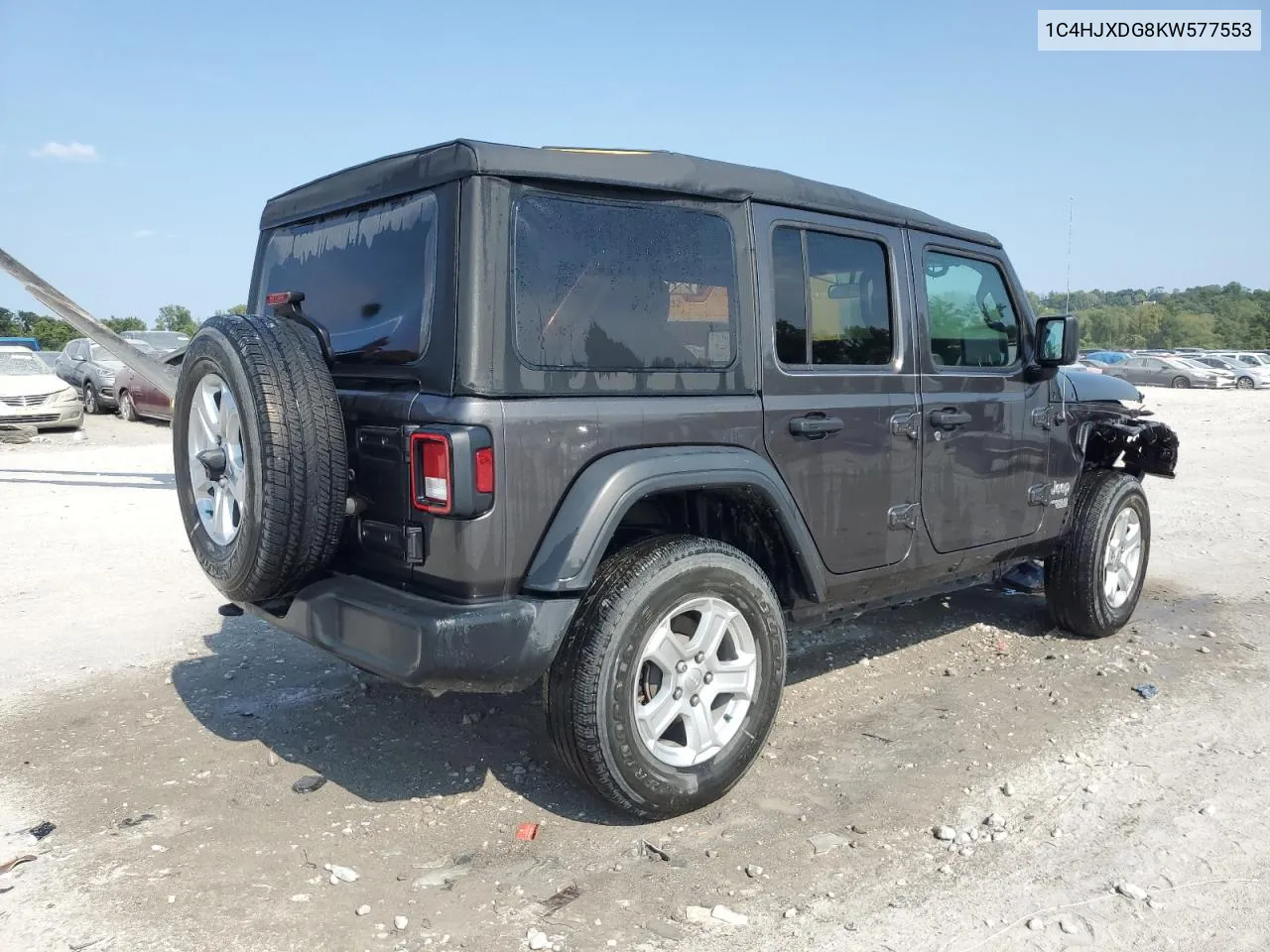 2019 Jeep Wrangler Unlimited Sport VIN: 1C4HJXDG8KW577553 Lot: 69044004