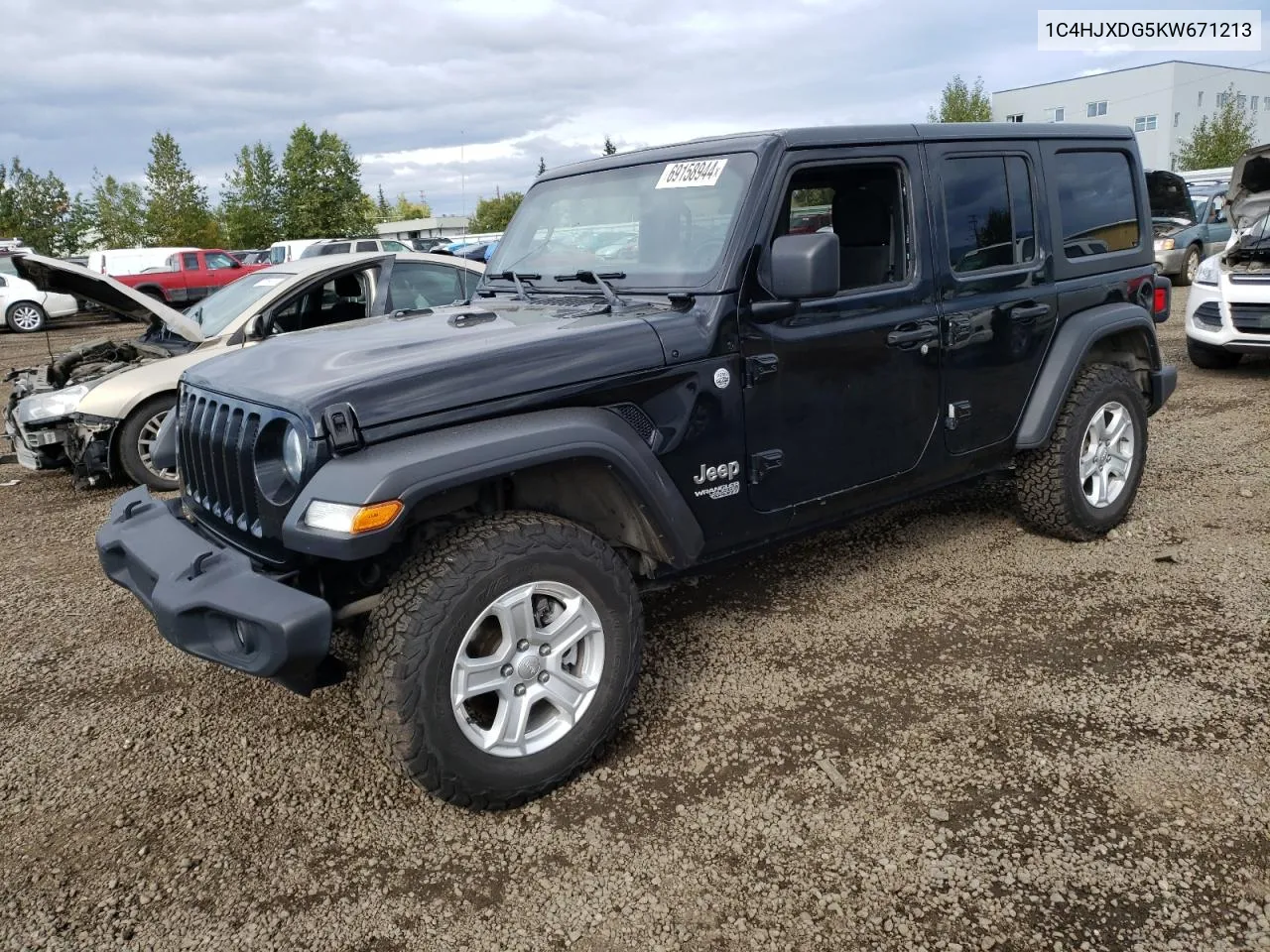 2019 Jeep Wrangler Unlimited Sport VIN: 1C4HJXDG5KW671213 Lot: 69158944