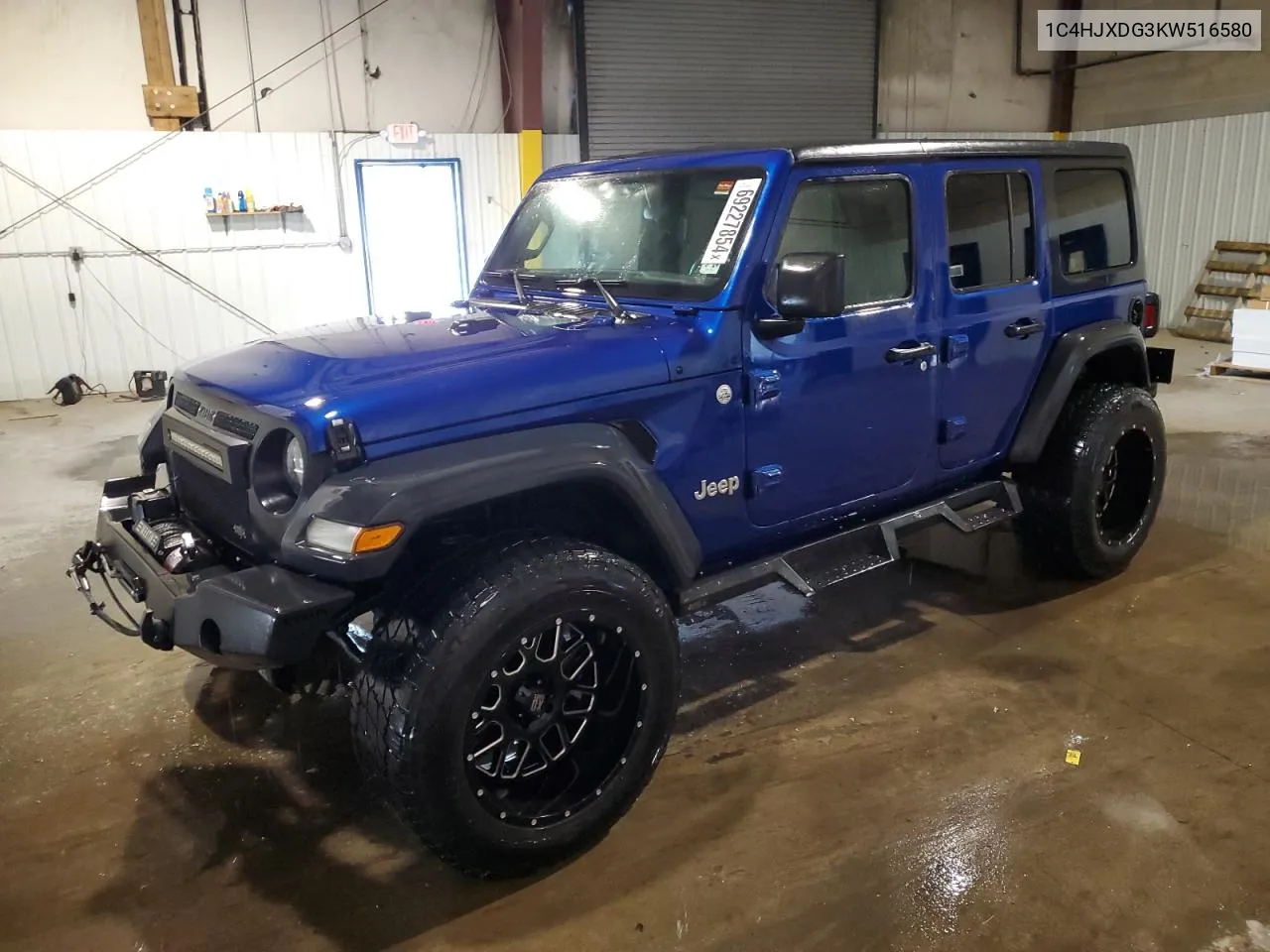 2019 Jeep Wrangler Unlimited Sport VIN: 1C4HJXDG3KW516580 Lot: 69227854