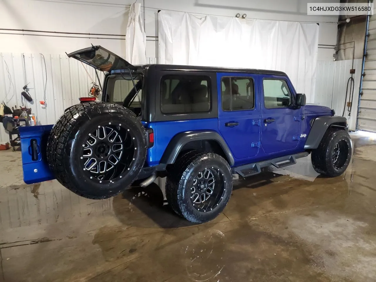 2019 Jeep Wrangler Unlimited Sport VIN: 1C4HJXDG3KW516580 Lot: 69227854