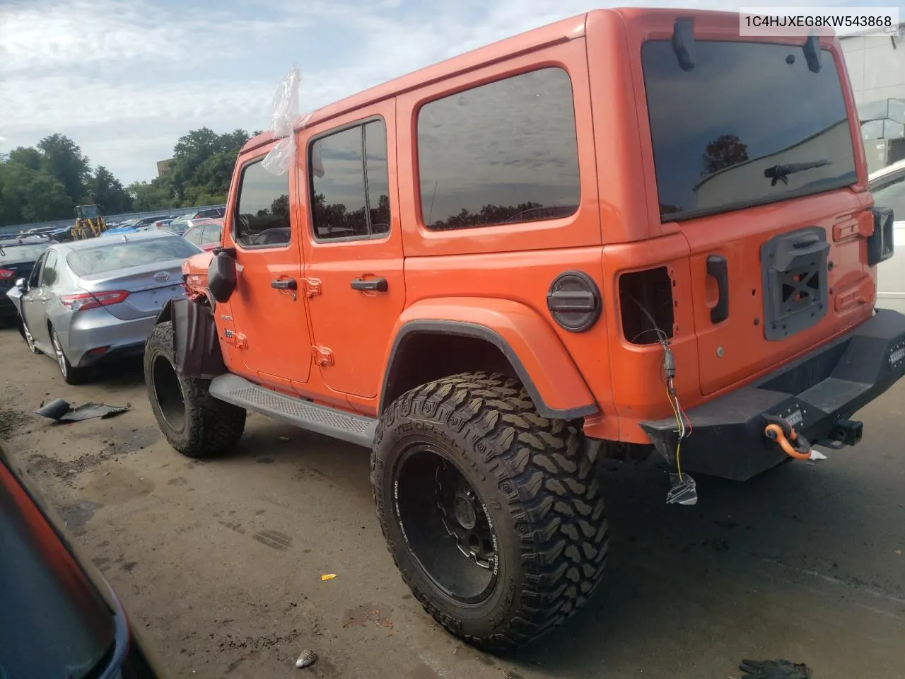 2019 Jeep Wrangler Unlimited Sahara VIN: 1C4HJXEG8KW543868 Lot: 69397274