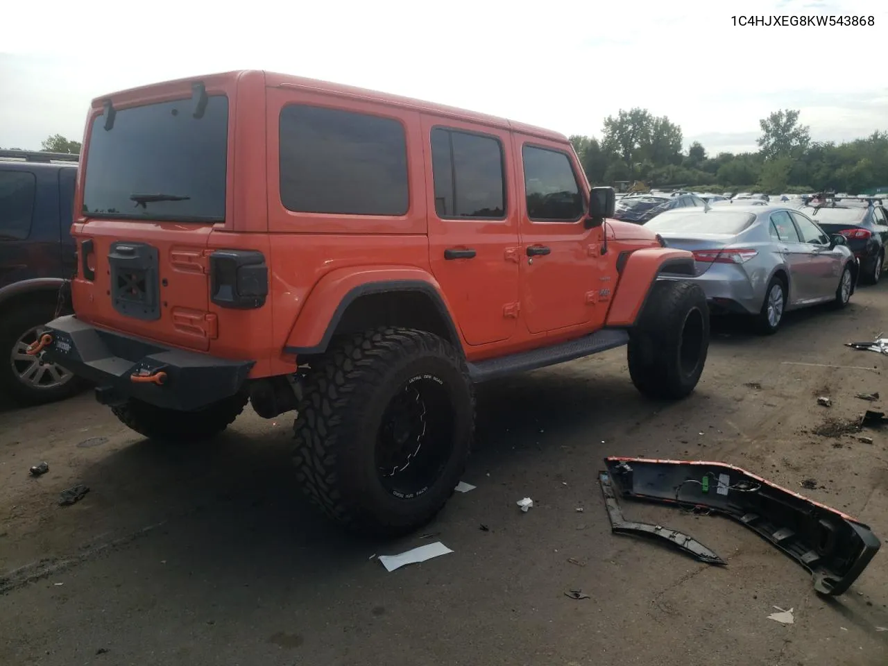 2019 Jeep Wrangler Unlimited Sahara VIN: 1C4HJXEG8KW543868 Lot: 69397274