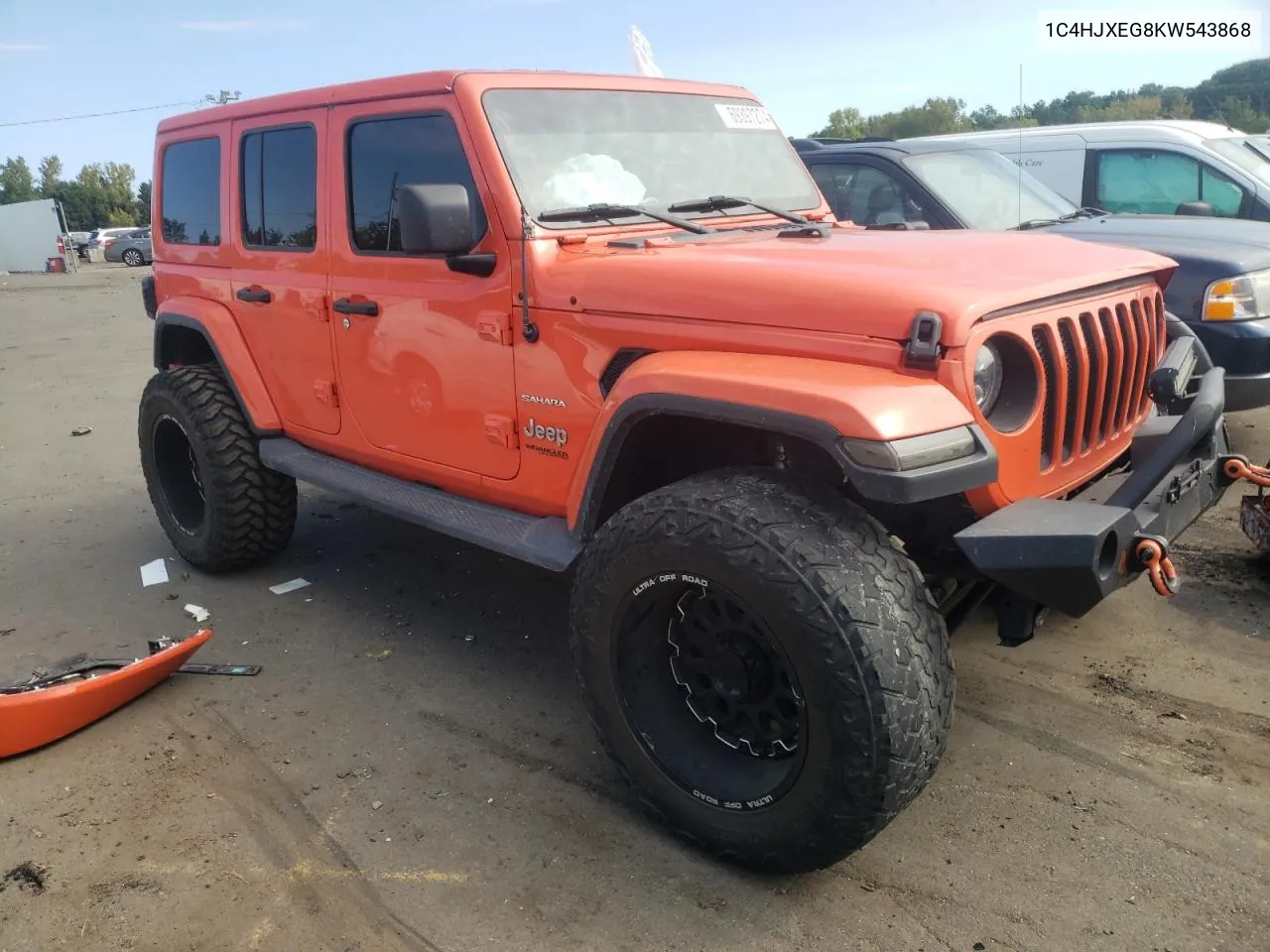 2019 Jeep Wrangler Unlimited Sahara VIN: 1C4HJXEG8KW543868 Lot: 69397274