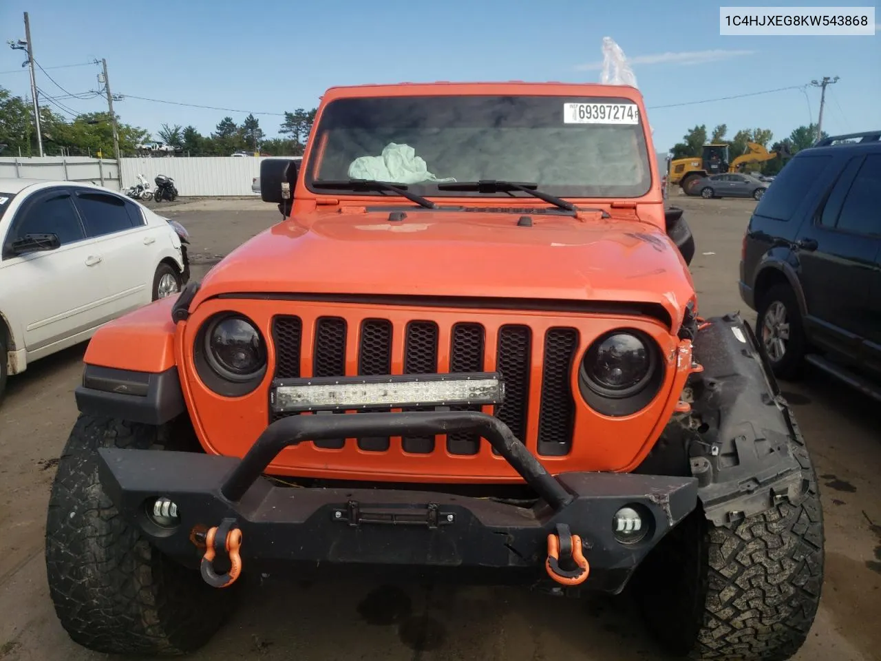 2019 Jeep Wrangler Unlimited Sahara VIN: 1C4HJXEG8KW543868 Lot: 69397274