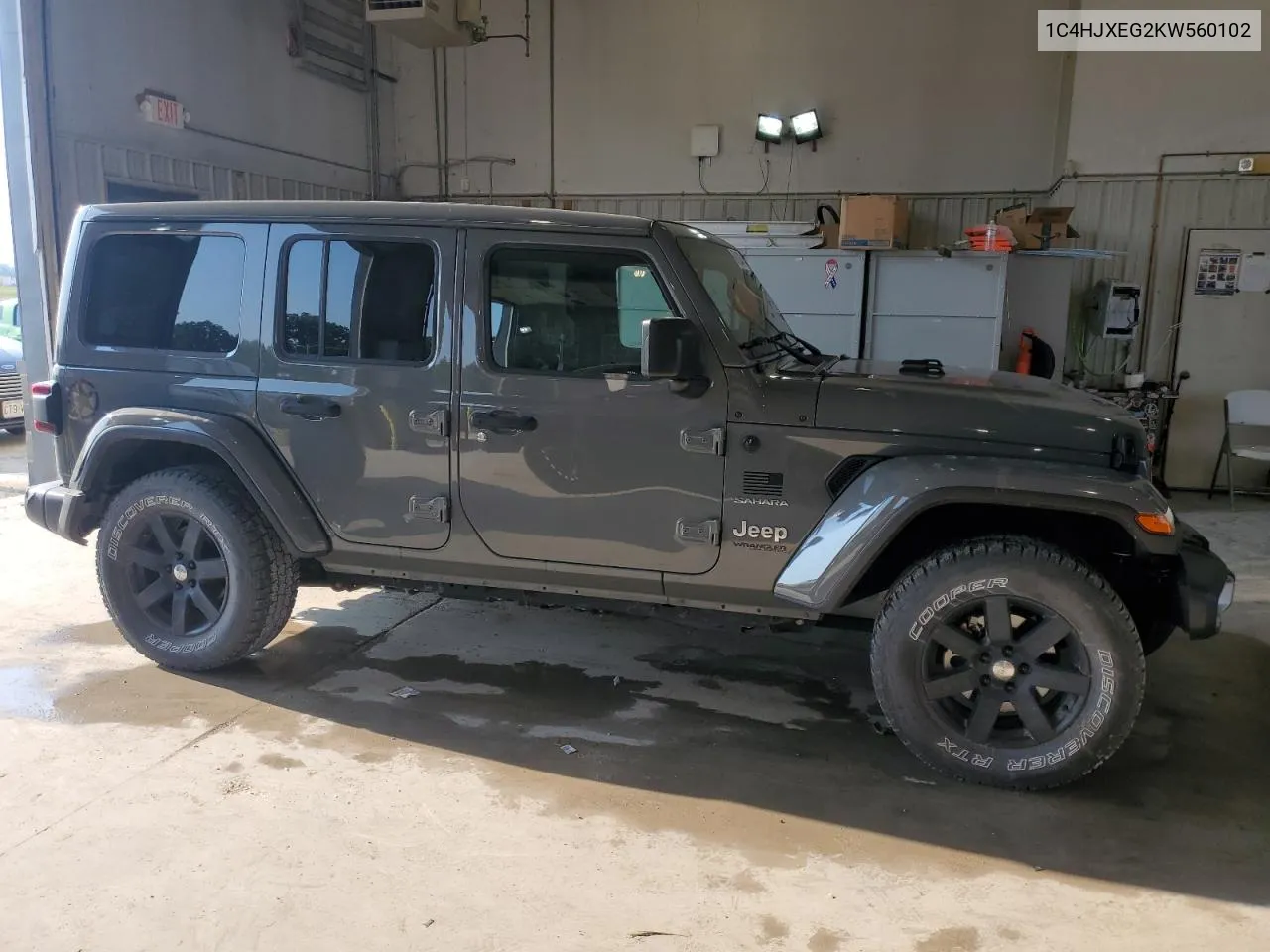 2019 Jeep Wrangler Unlimited Sahara VIN: 1C4HJXEG2KW560102 Lot: 69412234