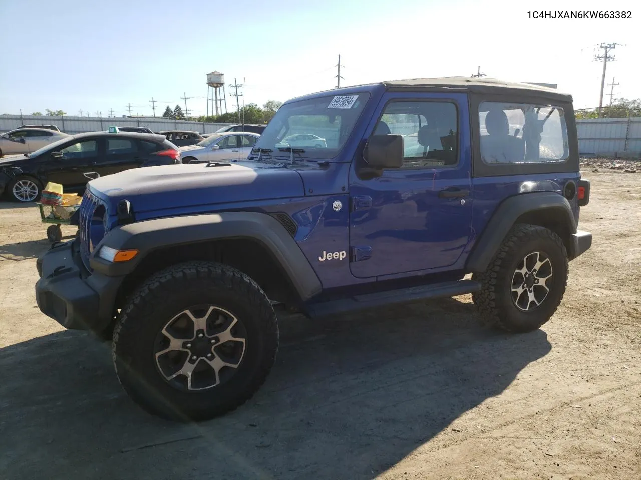 1C4HJXAN6KW663382 2019 Jeep Wrangler Sport