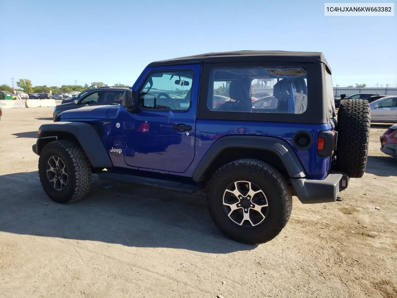 2019 Jeep Wrangler Sport VIN: 1C4HJXAN6KW663382 Lot: 69619894