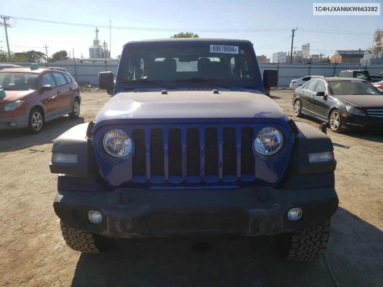 2019 Jeep Wrangler Sport VIN: 1C4HJXAN6KW663382 Lot: 69619894