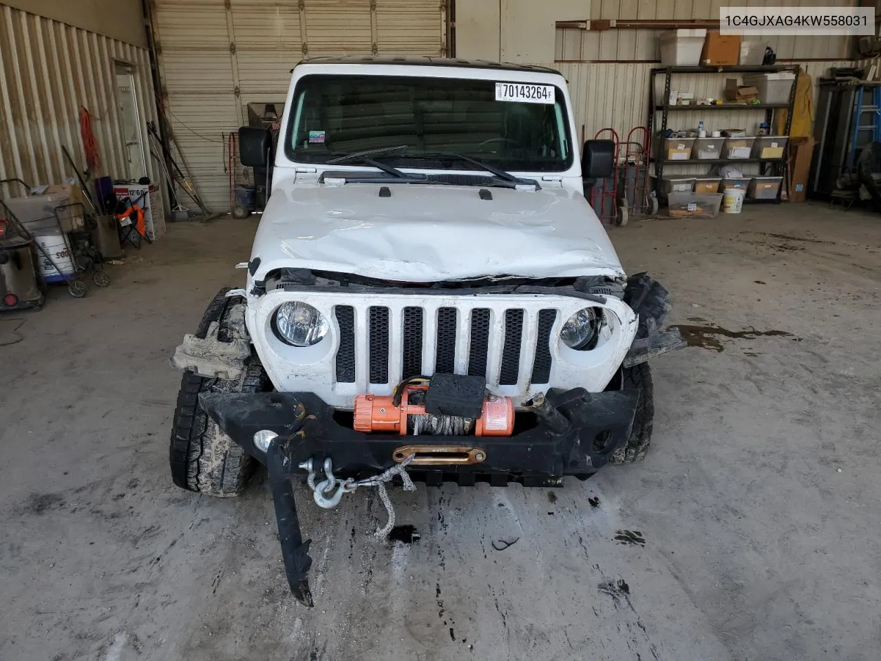 2019 Jeep Wrangler Sport VIN: 1C4GJXAG4KW558031 Lot: 70143264