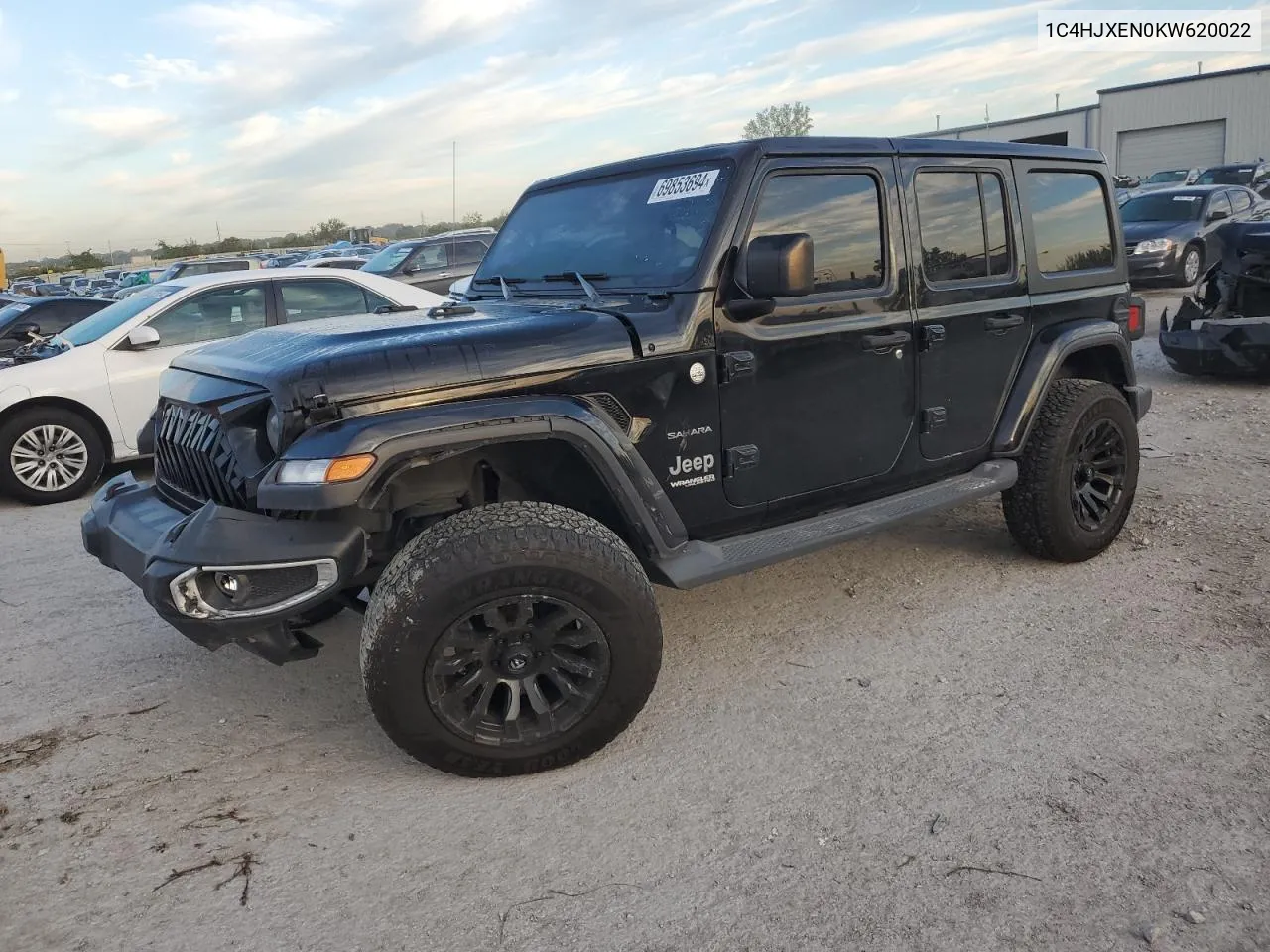 2019 Jeep Wrangler Unlimited Sahara VIN: 1C4HJXEN0KW620022 Lot: 70279834