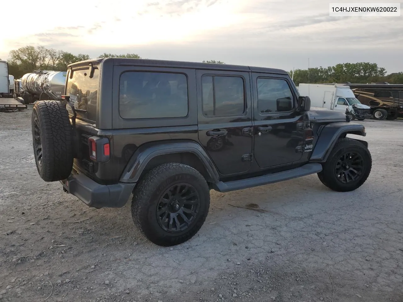 2019 Jeep Wrangler Unlimited Sahara VIN: 1C4HJXEN0KW620022 Lot: 70279834