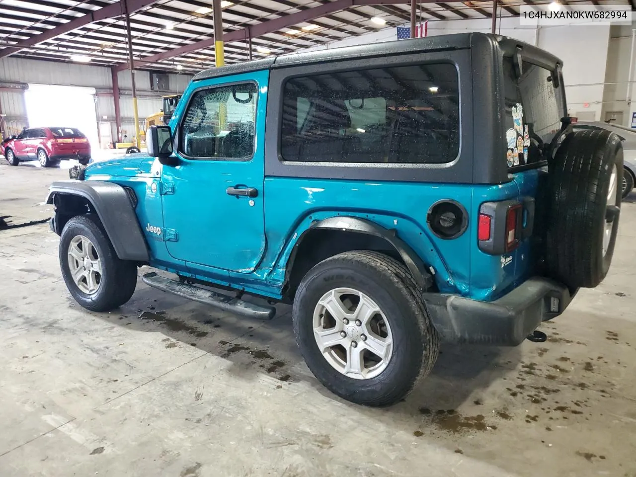 1C4HJXAN0KW682994 2019 Jeep Wrangler Sport