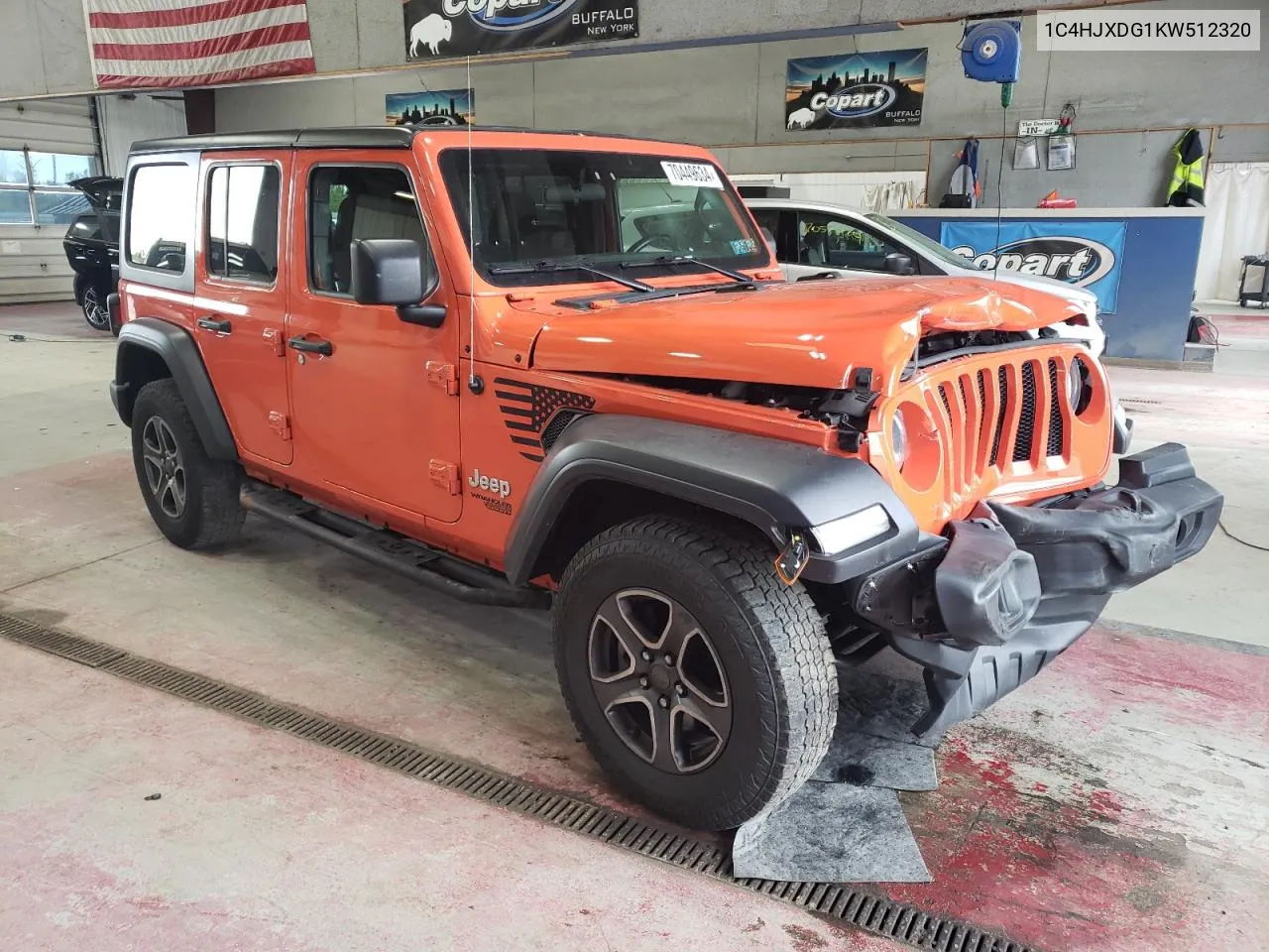 1C4HJXDG1KW512320 2019 Jeep Wrangler Unlimited Sport