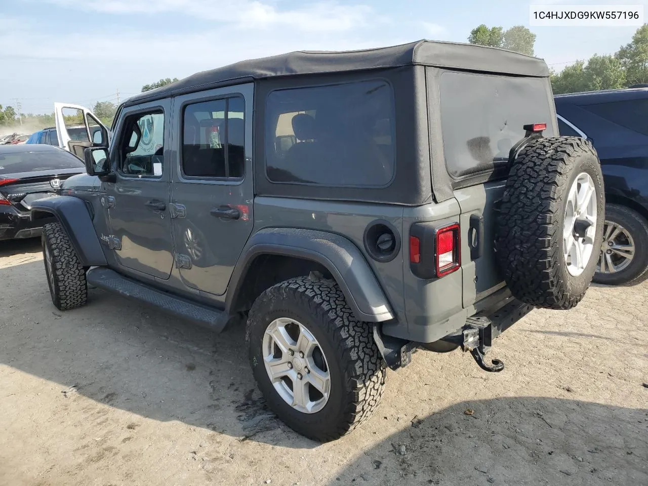 2019 Jeep Wrangler Unlimited Sport VIN: 1C4HJXDG9KW557196 Lot: 70531614