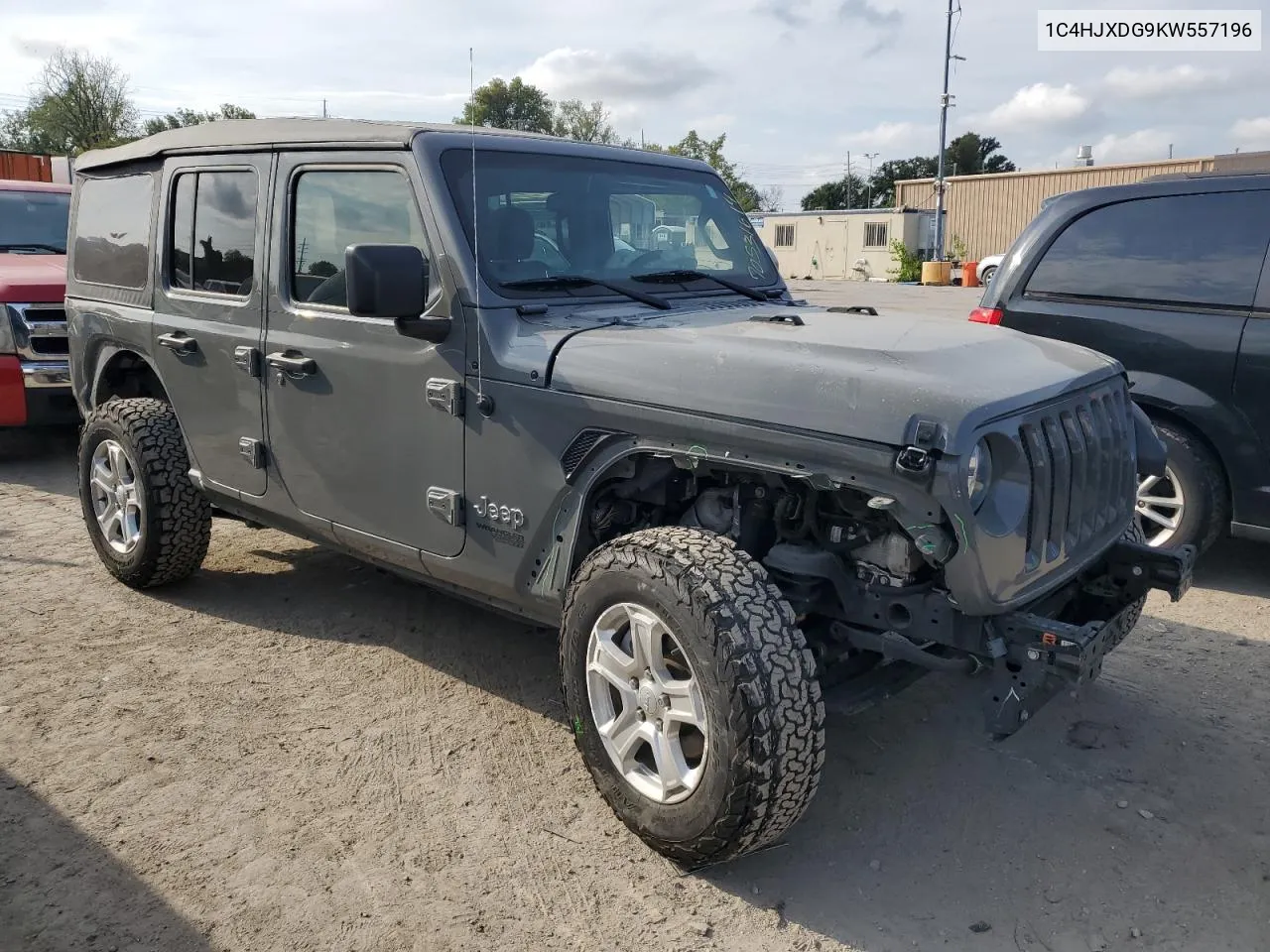 2019 Jeep Wrangler Unlimited Sport VIN: 1C4HJXDG9KW557196 Lot: 70531614