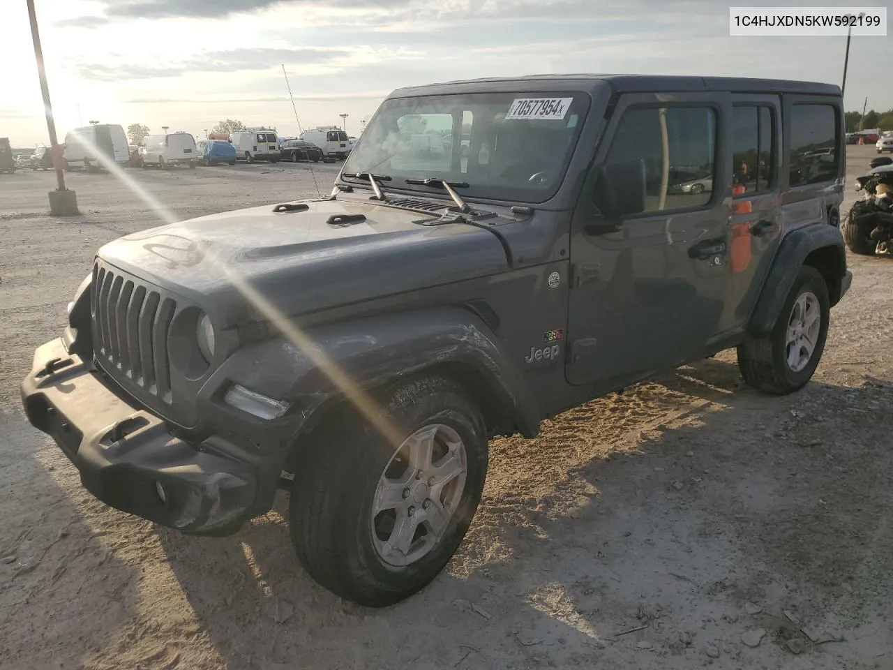 1C4HJXDN5KW592199 2019 Jeep Wrangler Unlimited Sport