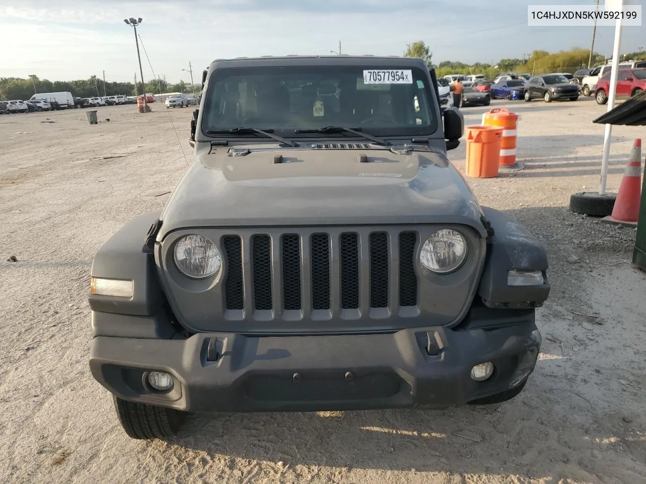 2019 Jeep Wrangler Unlimited Sport VIN: 1C4HJXDN5KW592199 Lot: 70577954