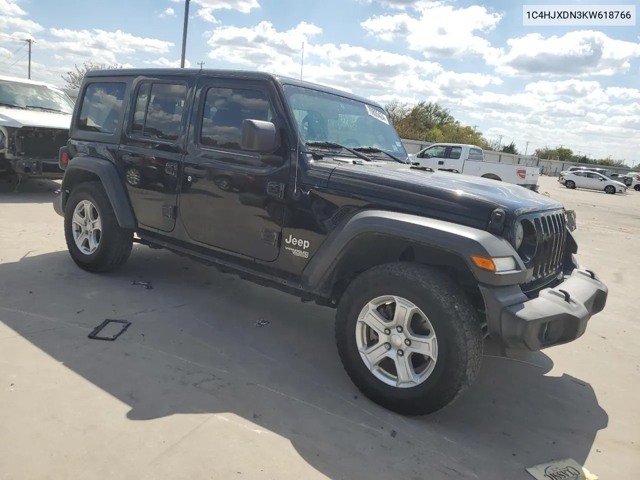 1C4HJXDN3KW618766 2019 Jeep Wrangler Unlimited Sport