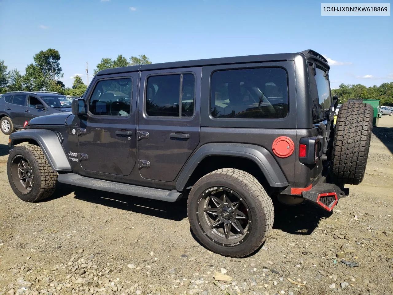 2019 Jeep Wrangler Unlimited Sport VIN: 1C4HJXDN2KW618869 Lot: 70855954