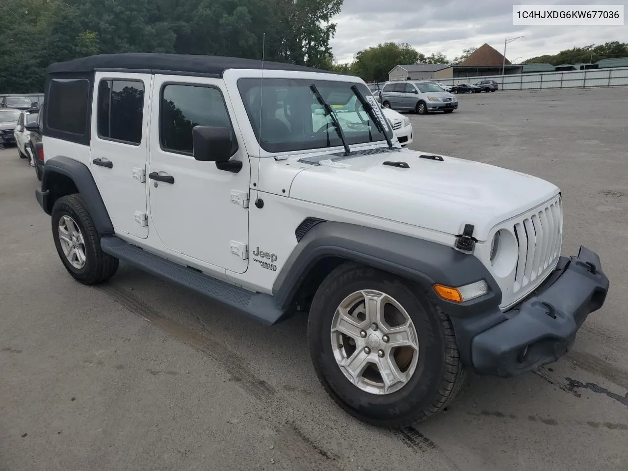 2019 Jeep Wrangler Unlimited Sport VIN: 1C4HJXDG6KW677036 Lot: 71077284