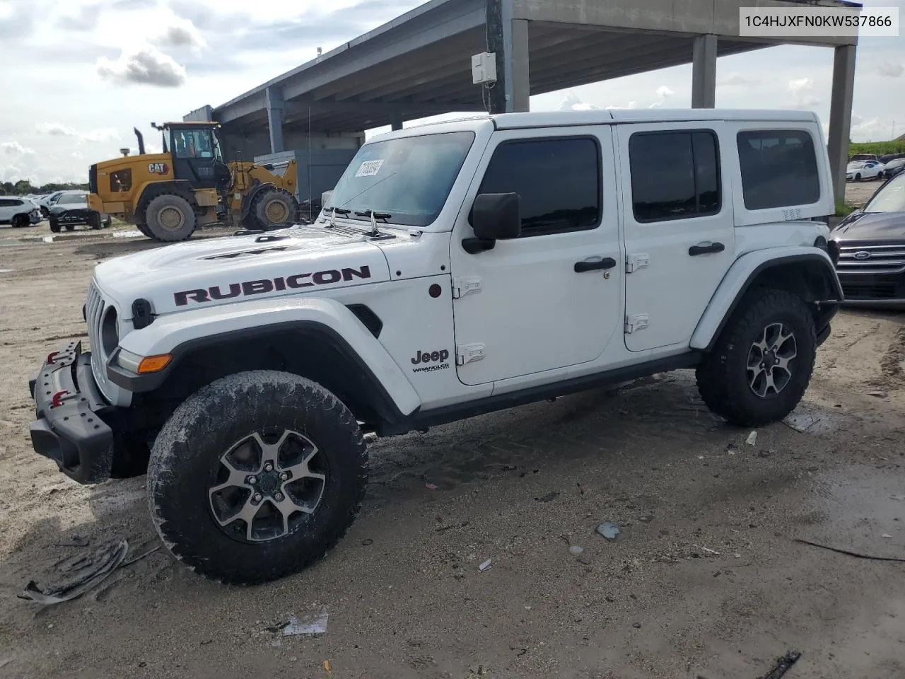 2019 Jeep Wrangler Unlimited Rubicon VIN: 1C4HJXFN0KW537866 Lot: 71383894