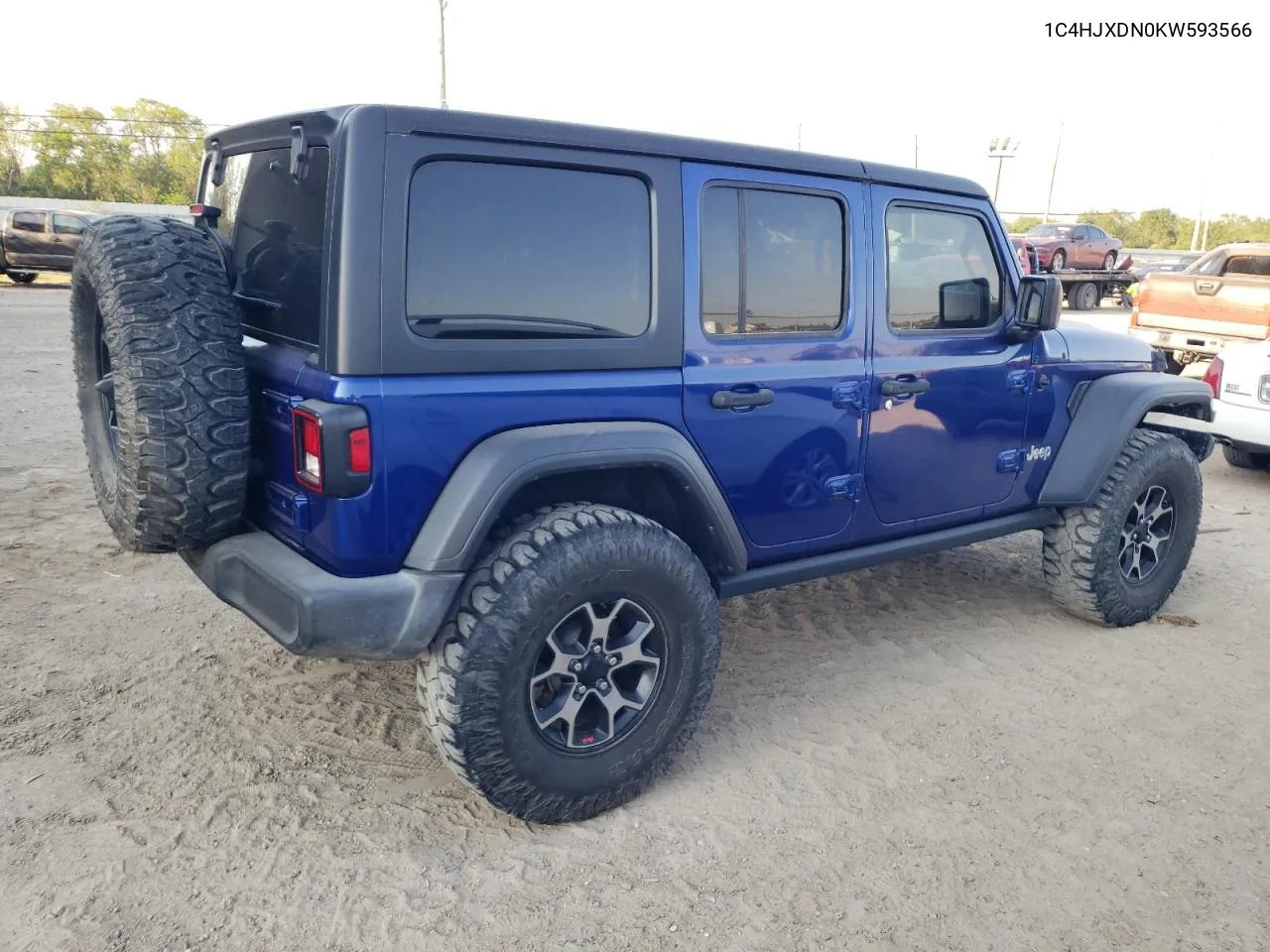 2019 Jeep Wrangler Unlimited Sport VIN: 1C4HJXDN0KW593566 Lot: 71477094