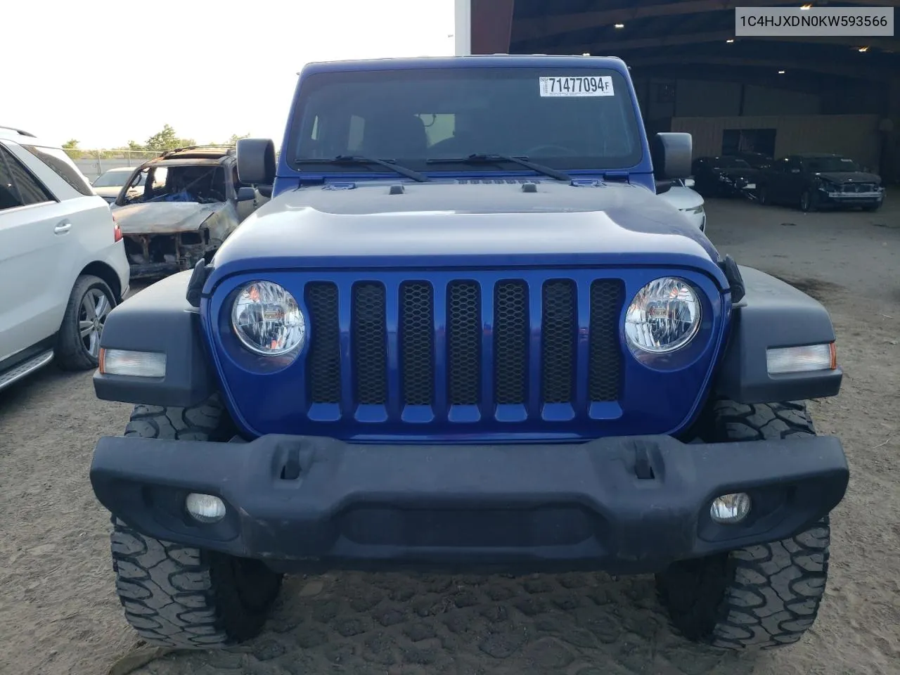 1C4HJXDN0KW593566 2019 Jeep Wrangler Unlimited Sport