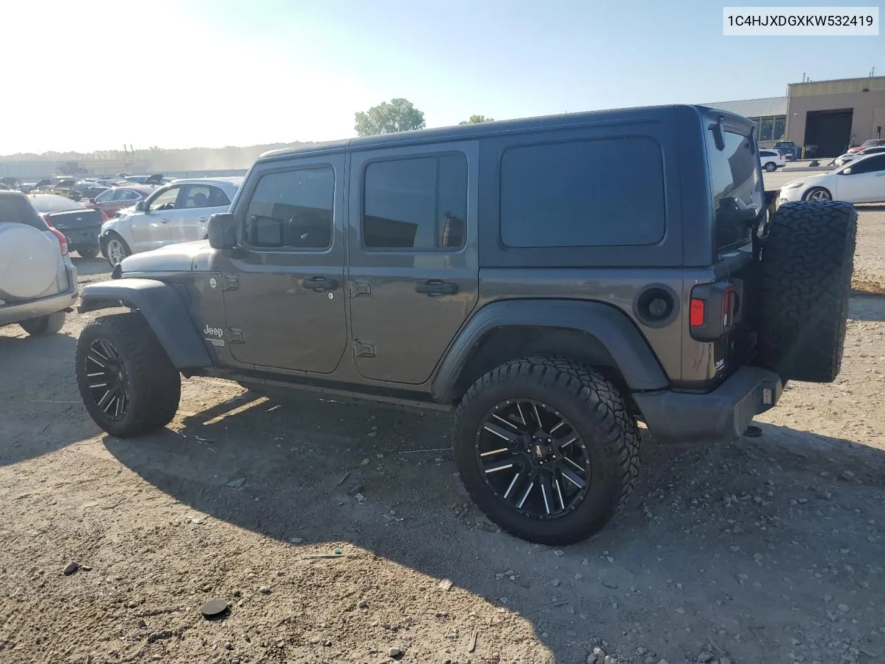 1C4HJXDGXKW532419 2019 Jeep Wrangler Unlimited Sport