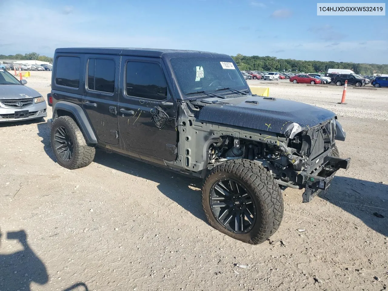 1C4HJXDGXKW532419 2019 Jeep Wrangler Unlimited Sport