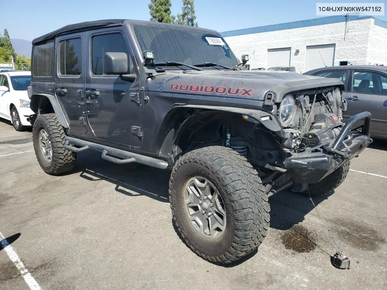 2019 Jeep Wrangler Unlimited Rubicon VIN: 1C4HJXFN0KW547152 Lot: 71855064