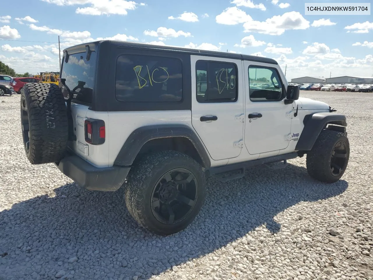 1C4HJXDN9KW591704 2019 Jeep Wrangler Unlimited Sport