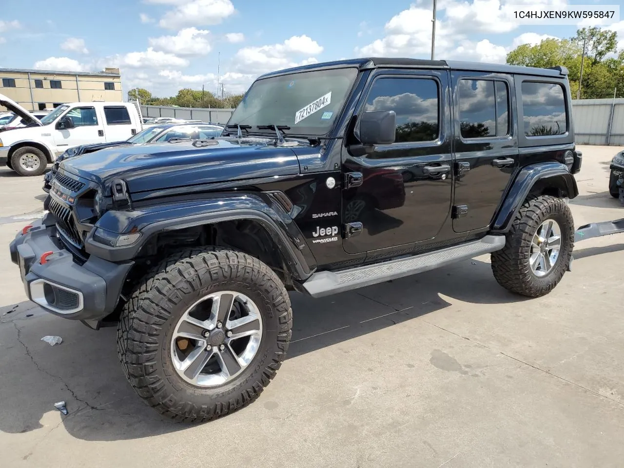 2019 Jeep Wrangler Unlimited Sahara VIN: 1C4HJXEN9KW595847 Lot: 72137804