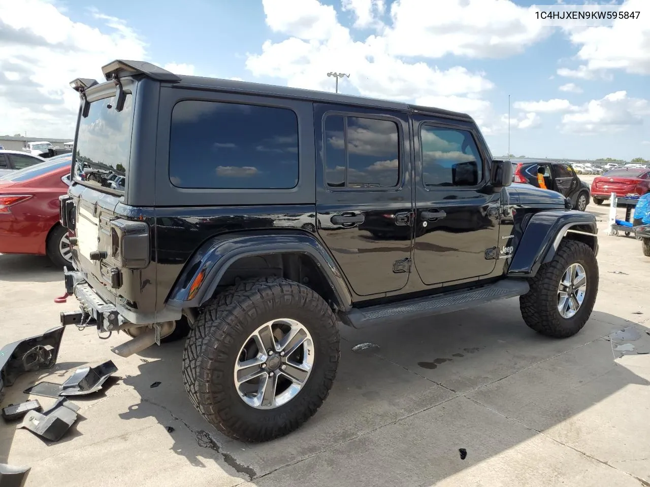 2019 Jeep Wrangler Unlimited Sahara VIN: 1C4HJXEN9KW595847 Lot: 72137804